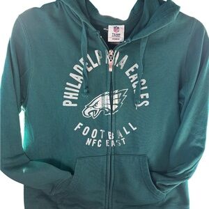 Philadelphia Eagles Women's Green Zip-Up Hoodie